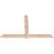 Ekena Millwork Eugene Smooth Timber Gable Bracket, Douglas Fir, 72"W x 45"H x 1 1/2"D x 5 1/2"F, 15/12 Pitch GBW072X45X0206EUG00SDF - alternate 2